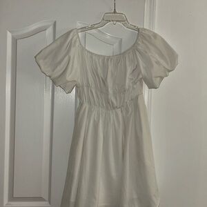 Elegant White Off-Shoulder Dress